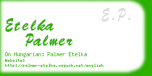 etelka palmer business card